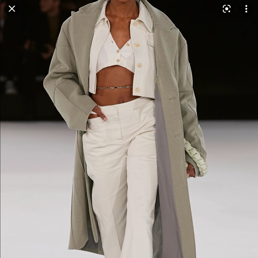 Jacquemus Carro Single Breasted Coat Size 34